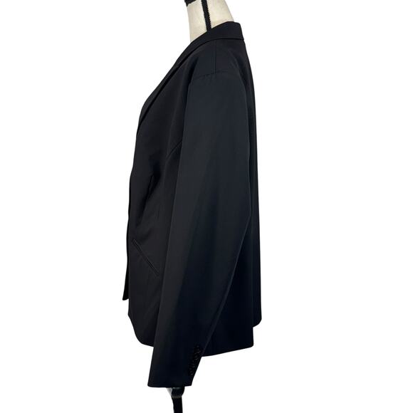 Liz Claiborne SZ 22W Career Blazer Jacket Lined Collared Pocket 1-Button Closure - Picture 5 of 9